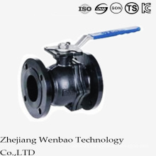 ANSI Carbon Steel Flange Manual Floating Ball Valve with Platform